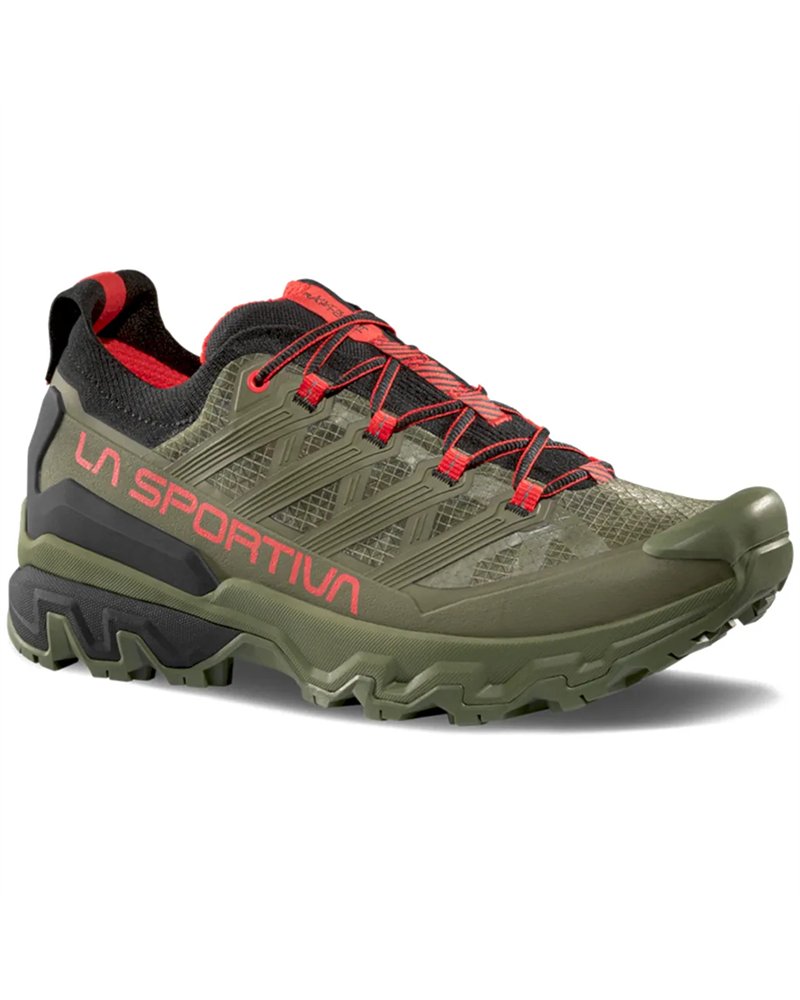 La Sportiva Ultra Raptor 3 Men's Hiking Shoes, Cypress/Mountain Red