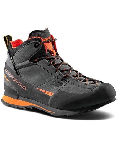 La Sportiva Boulder X Mid GTX Gore-Tex Scarponi Avvicinamento/Trekking Uomo, Carbon/Flame