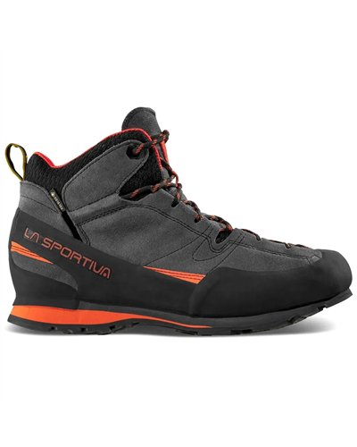 La Sportiva Boulder X Mid GTX Gore-Tex Scarponi Avvicinamento/Trekking Uomo, Carbon/Flame