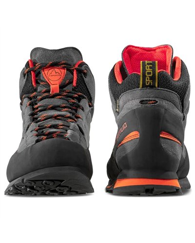 La Sportiva Boulder X Mid GTX Gore-Tex Scarponi Avvicinamento/Trekking Uomo, Carbon/Flame
