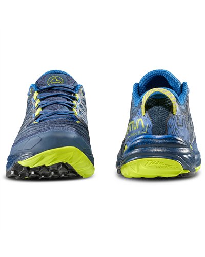 La Sportiva Akasha II Men's Trail Running Shoes, Storm Blue/Lime Punch