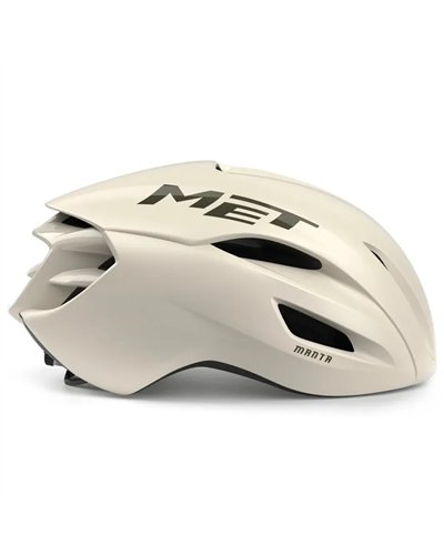 Met Manta MIPS Casco Strada, Wax White Opaco