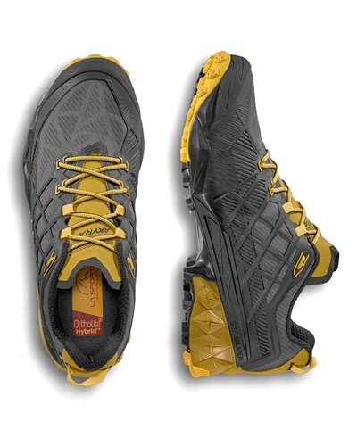 La Sportiva Akyra II GTX Gore-Tex Men's Trail Running Shoes, Carbon/Bamboo