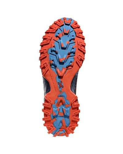 La Sportiva Bushido III Wide Scarpe Trail Running Uomo, Deep Sea/Cherry Tomato