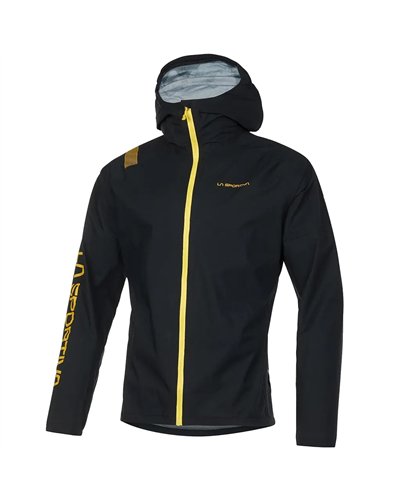 La Sportiva Pocketshell Men's Packable Hooded Jacket, Black