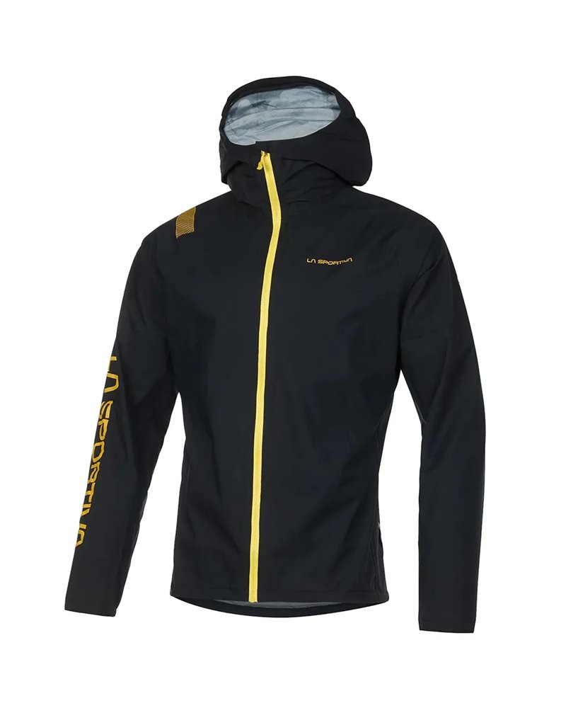La Sportiva Pocketshell Men's Packable Hooded Jacket, Black