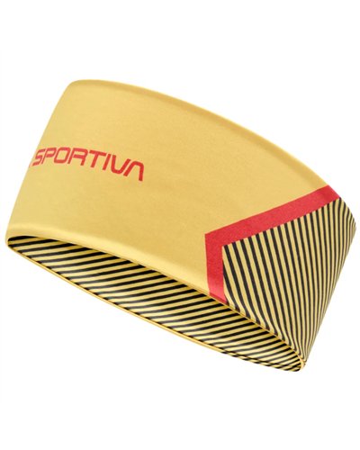 La Sportiva Flow Headband Fascia Testa, Giallo/Nero
