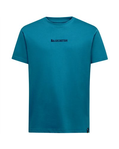 La Sportiva Eighties Logo Men's T-Shirt, Lake/Night Sky