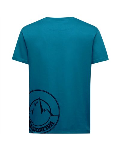 La Sportiva Eighties Logo Maglia Maniche Corte Uomo, Lake/Night Sky
