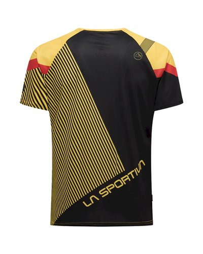 La Sportiva Flow Maglia Maniche Corte Uomo, Nero/Giallo