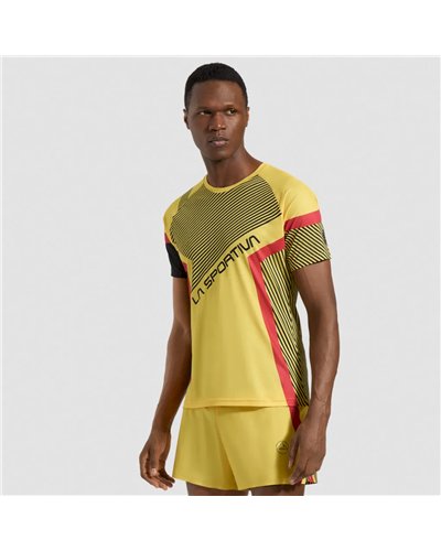 La Sportiva Flow Men's T-Shirt, Black/Yellow