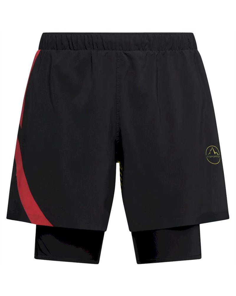 La Sportiva Pure 5" Men's Shorts, Black/Yellow