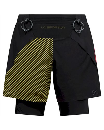 La Sportiva Pure 5" Pantaloncini Uomo, Nero/Giallo