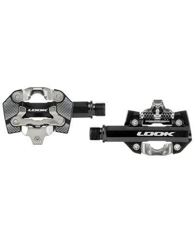 Look X-One-G Max Pedali Bici Gravel con Tacchette, Nero