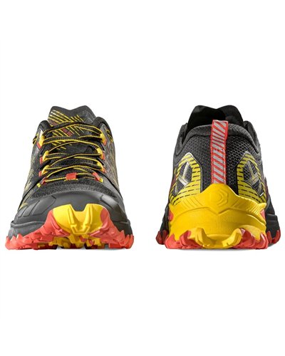 La Sportiva Bushido III Wide GTX Gore-Tex Men's Trail Running Shoes, Black/Yellow