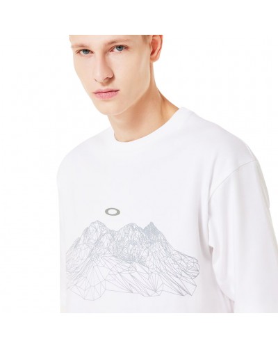 Oakley Wired MTN Scape Tee Men's T-Shirt, White