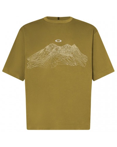 Oakley Wired MTN Scape Tee Maglia Maniche Corte Uomo, Verde Militare