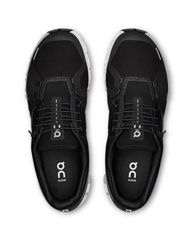 On Cloud 6 Men's Running Shoes, Black/White