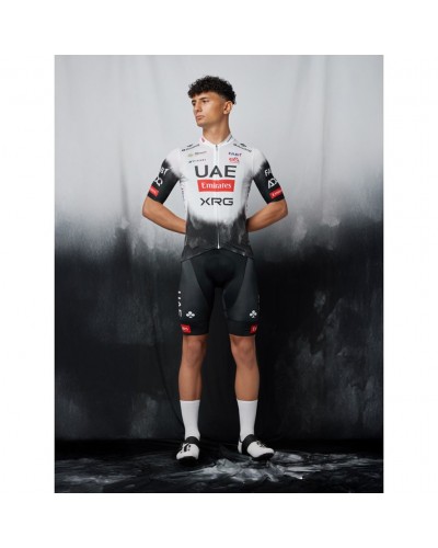 Pissei UAE Emirates XRG 2025 Team Replica Men's Short Sleeve Cycling Jersey, White