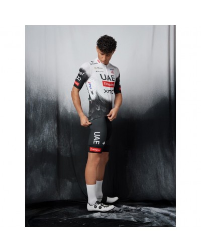 Pissei UAE Emirates XRG 2025 Team Replica Men's Short Sleeve Cycling Jersey, White