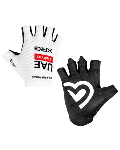 Pissei UAE Emirates XRG 2025 Official Team Guanti Estivi, Bianco