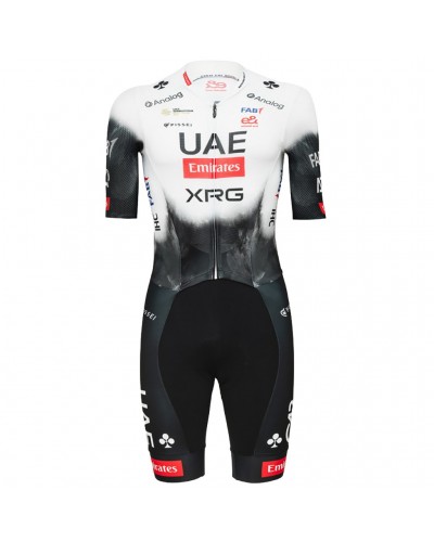 Pissei Tirreno4 UAE Emirates XRG 2025 Body Maniche Corte Uomo, Bianco