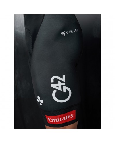 Pissei UAE Emirates XRG 2025 Team Replica Men's Cycling Bibshort, Black