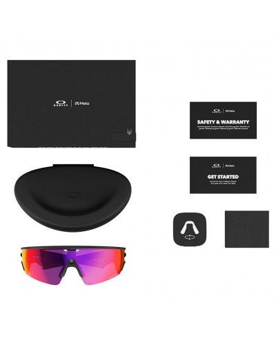 Oakley Meta Vanguard Occhiali AI Performance Nero Opaco/Prizm Road