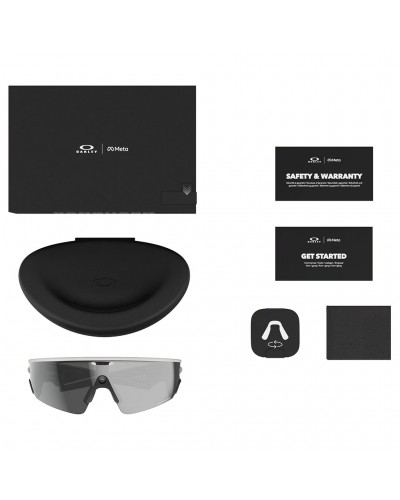 Oakley Meta Vanguard Occhiali AI Performance Bianco Opaco/Prizm Black