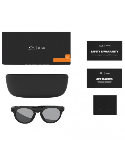 Oakley Meta HSTN AI Performance Glasses Polished Black/Prizm Black Polarized