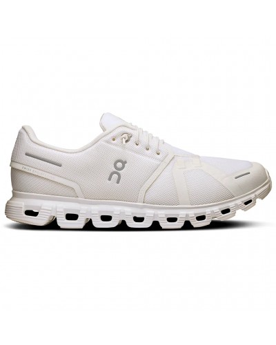On Cloud 6 Men's Running Shoes, White/White