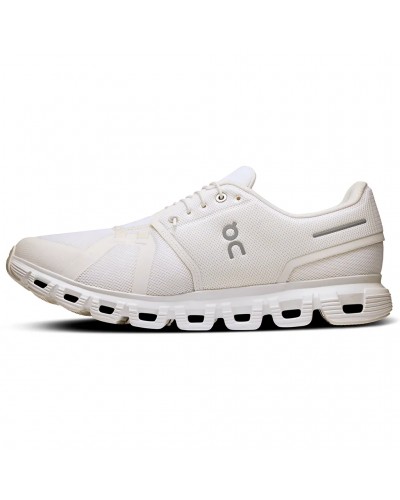 On Cloud 6 Men's Running Shoes, White/White