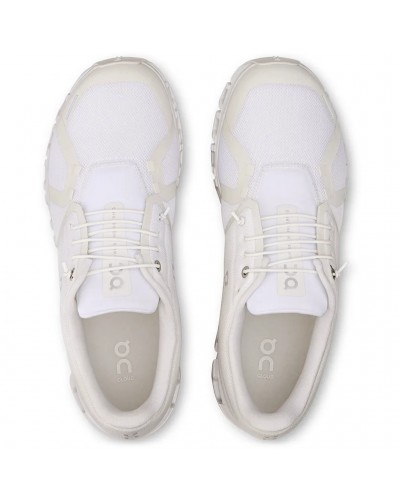 On Cloud 6 Men's Running Shoes, White/White