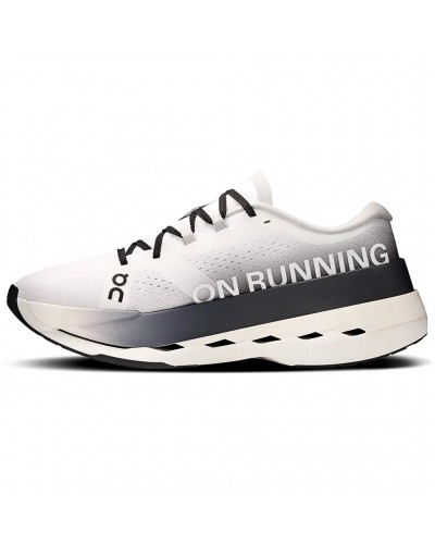 On Cloudboom Max Men's Running Shoes, White/Black