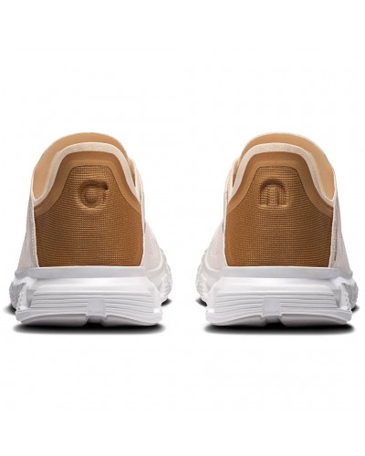 On Cloud 6 Coast Women's Running Shoes, Gardenia/Sphinx