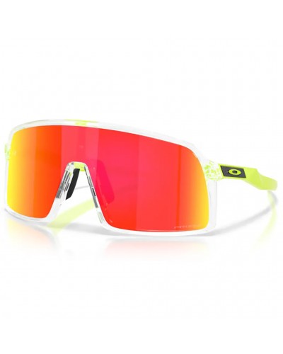 Oakley Sutro Cycling Glasses Polished Clear/Prizm Ruby