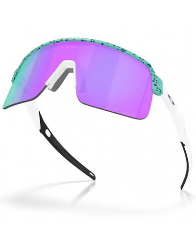 Oakley Sutro Lite Cycling Glasses Polished Celeste Splatter/Prizm Violet
