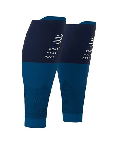 Compressport R2v2 Compression Calf Sleeves, Blue