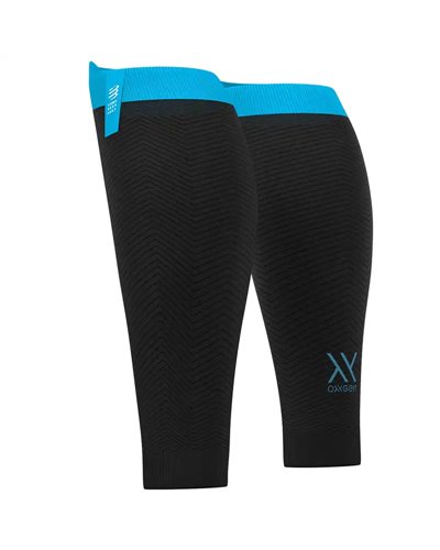Compressport R2 Oxygen Gambaletti a Compressione, Nero
