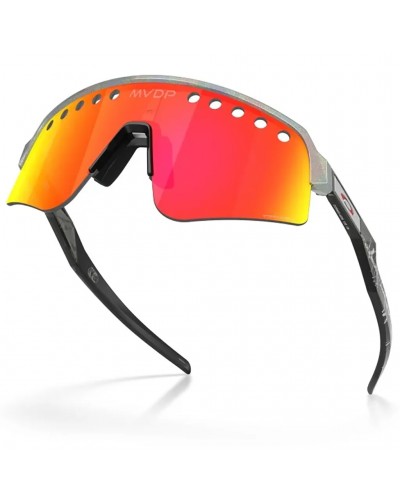 Oakley Sutro Lite Sweep MVDP Signature Cycling Glasses Glossy Space Dust/Prizm Ruby Vented