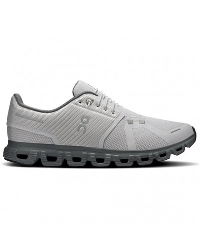 On Cloud 6 Men's Running Shoes, Wolf/Rock