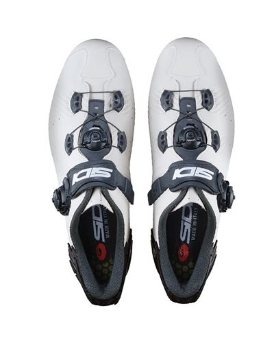 Sidi Wire 2S Carbon Men's Road Cycling Shoes, White/Black