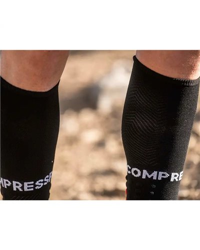 Compressport Full Socks Run Calze a Compressione, Nero