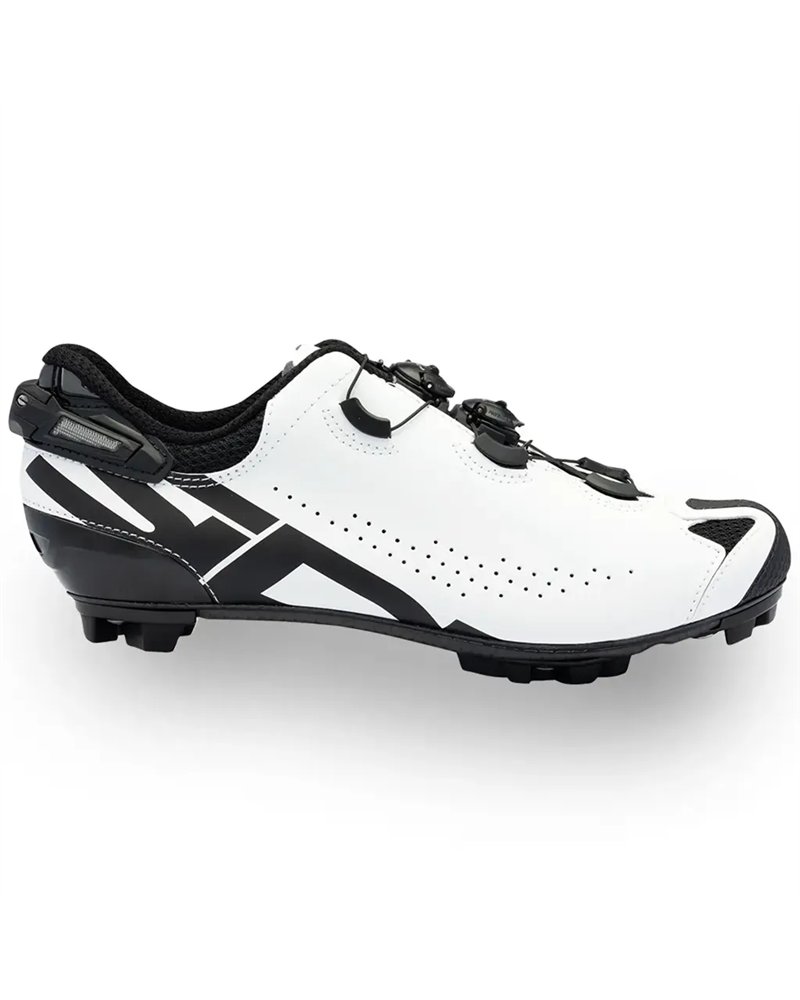 Sidi Tiger 2S Carbon SRS Men's MTB Cycling Shoes, White/Black