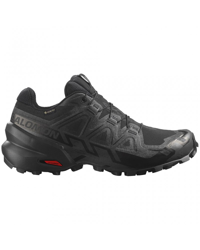 Salomon Speedcross 6 GTX Gore-Tex Women's Trail Running Shoes, Black/Black/Phantom