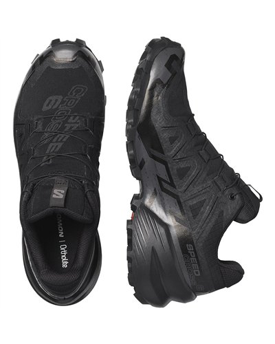 Salomon Speedcross 6 GTX Gore-Tex Women's Trail Running Shoes, Black/Black/Phantom