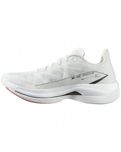 Salomon S/LAB Spectur Unisex Running Shoes, White/Fiery Red/Black