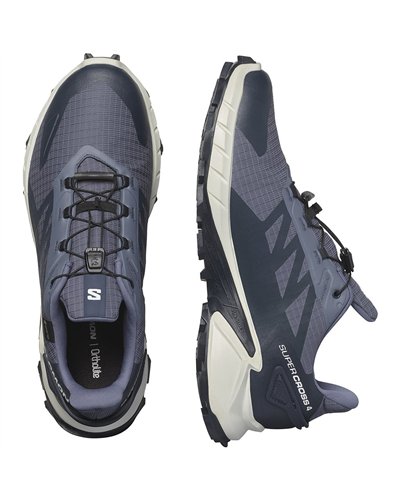 Salomon Supercross 4 GTX Gore-Tex Scarpe Trail Running Uomo, Grisaille/White/Carbon