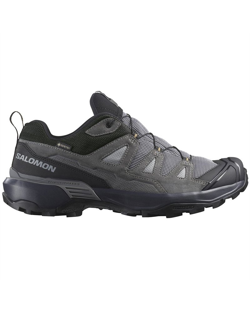 Salomon X Ultra 360 Leather GTX Gore-Tex Men's Trekking Shoes, Sharkskin/Castlerock/Kelp