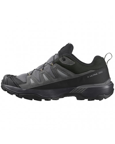 Salomon X Ultra 360 Leather GTX Gore-Tex Men's Trekking Shoes, Sharkskin/Castlerock/Kelp